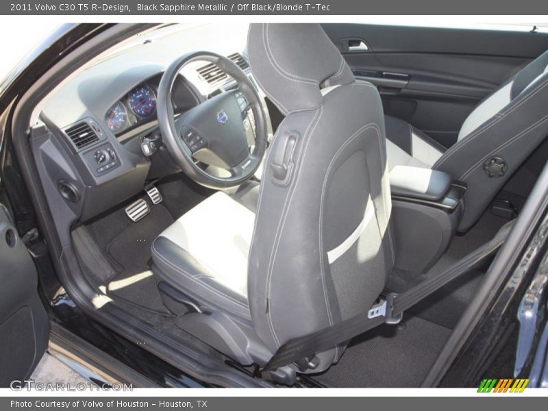 Black Sapphire Metallic / Off Black/Blonde T-Tec 2011 Volvo C30 T5 R-Design