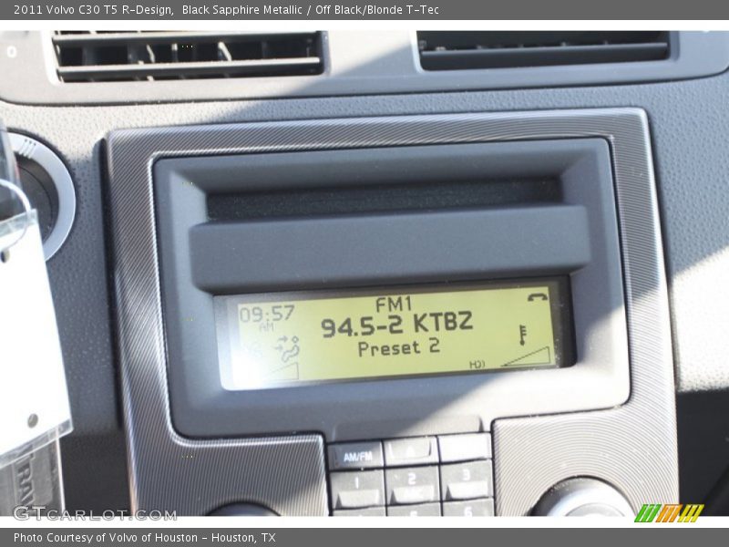 Black Sapphire Metallic / Off Black/Blonde T-Tec 2011 Volvo C30 T5 R-Design