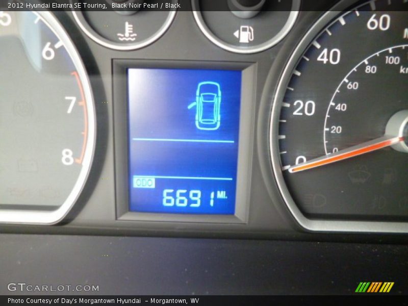 Black Noir Pearl / Black 2012 Hyundai Elantra SE Touring