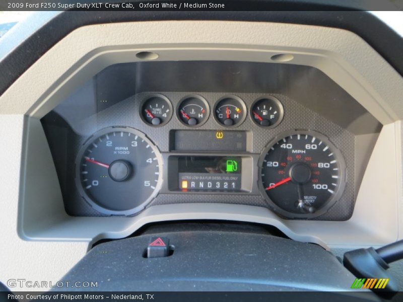  2009 F250 Super Duty XLT Crew Cab XLT Crew Cab Gauges