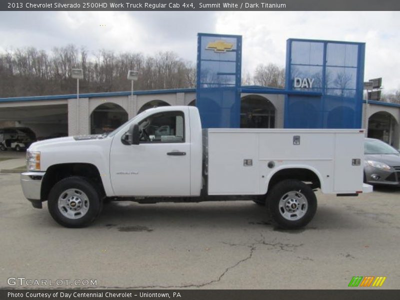 Summit White / Dark Titanium 2013 Chevrolet Silverado 2500HD Work Truck Regular Cab 4x4