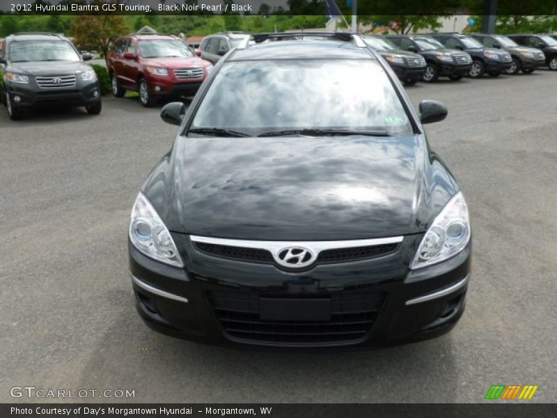 Black Noir Pearl / Black 2012 Hyundai Elantra GLS Touring