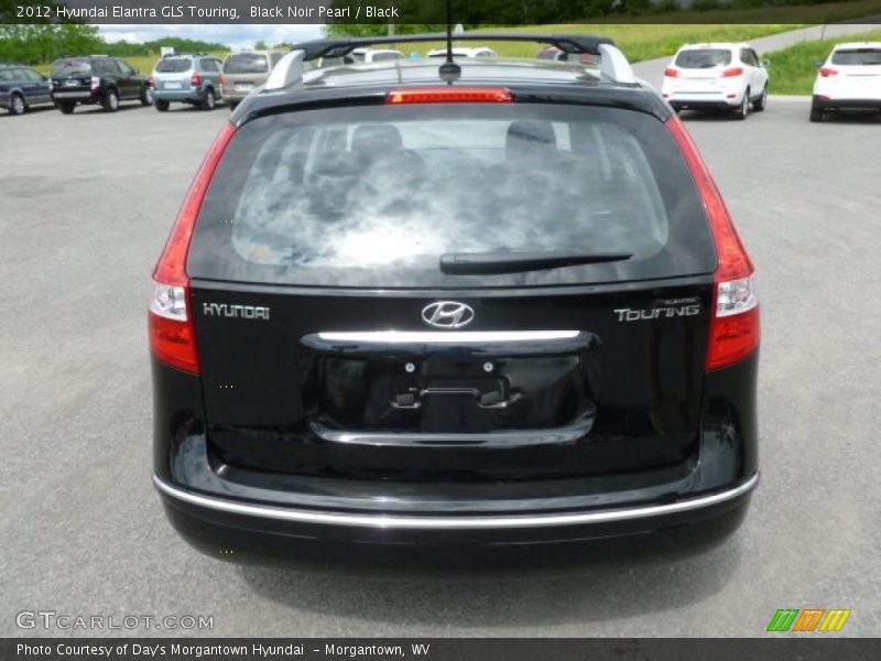 Black Noir Pearl / Black 2012 Hyundai Elantra GLS Touring