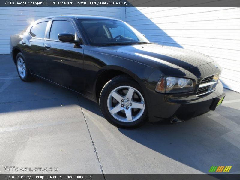 Brilliant Black Crystal Pearl / Dark Slate Gray 2010 Dodge Charger SE