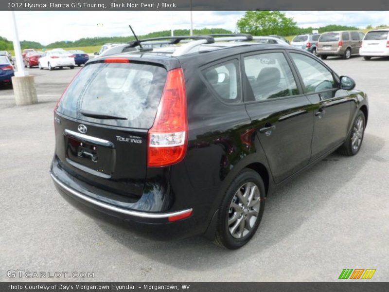 Black Noir Pearl / Black 2012 Hyundai Elantra GLS Touring