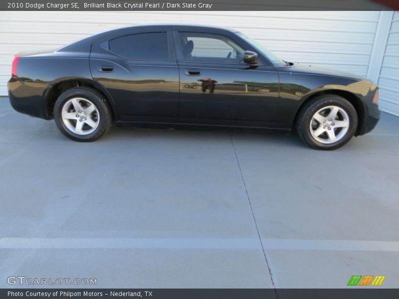 Brilliant Black Crystal Pearl / Dark Slate Gray 2010 Dodge Charger SE