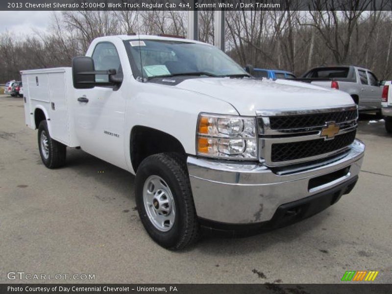 Summit White / Dark Titanium 2013 Chevrolet Silverado 2500HD Work Truck Regular Cab 4x4