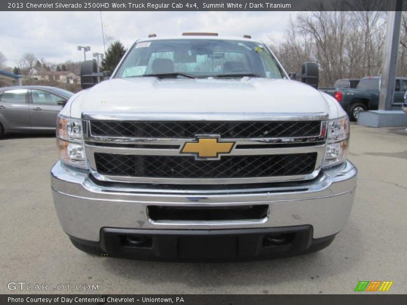 Summit White / Dark Titanium 2013 Chevrolet Silverado 2500HD Work Truck Regular Cab 4x4