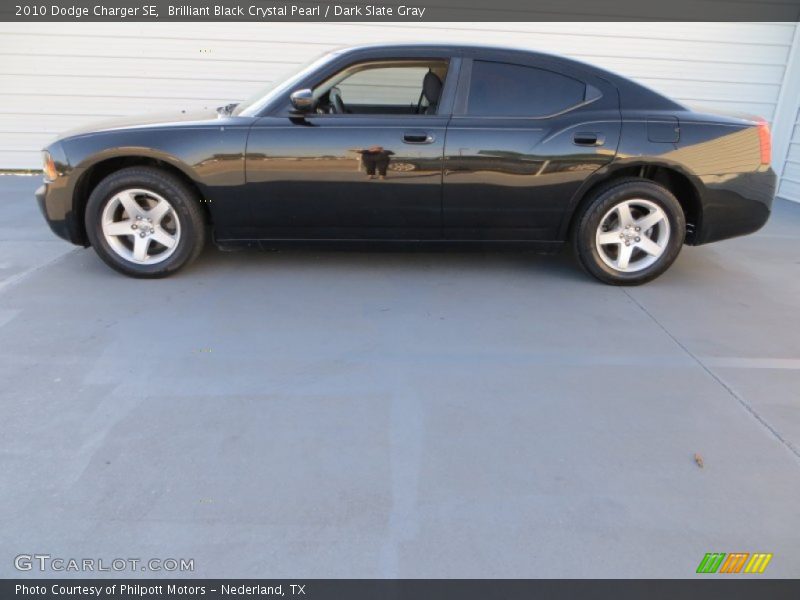 Brilliant Black Crystal Pearl / Dark Slate Gray 2010 Dodge Charger SE