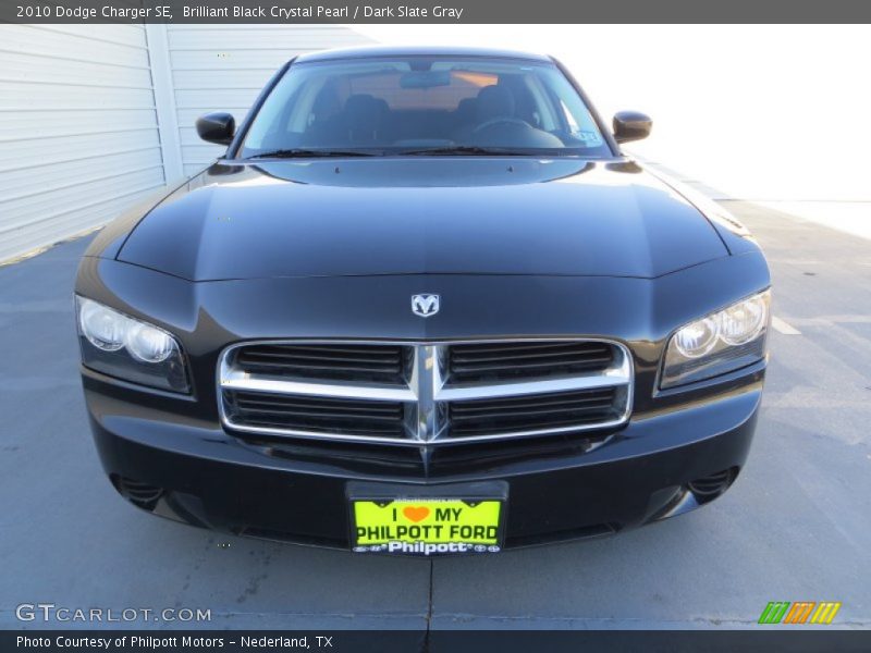 Brilliant Black Crystal Pearl / Dark Slate Gray 2010 Dodge Charger SE