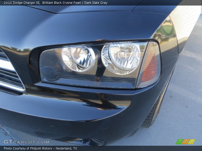 Brilliant Black Crystal Pearl / Dark Slate Gray 2010 Dodge Charger SE