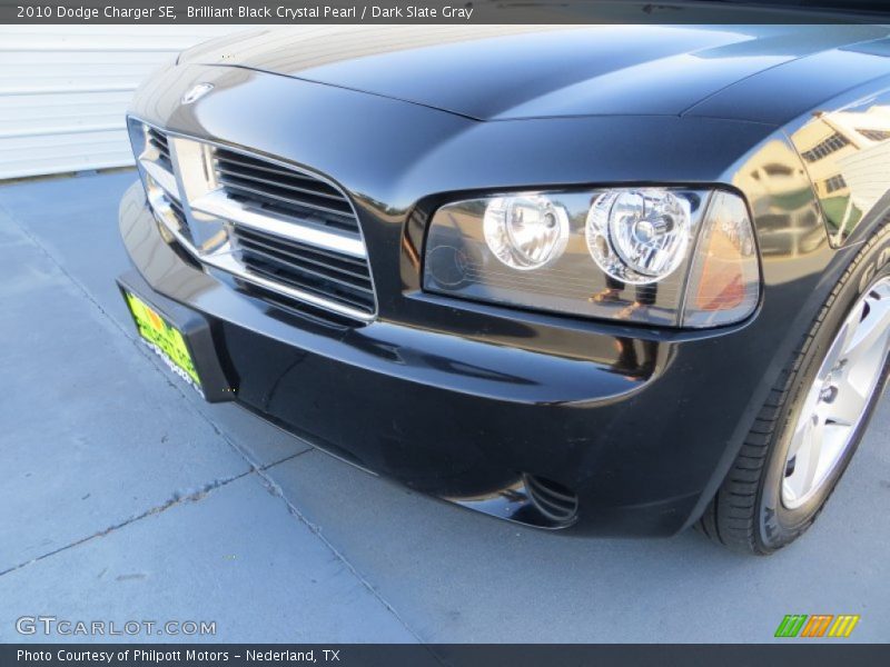Brilliant Black Crystal Pearl / Dark Slate Gray 2010 Dodge Charger SE