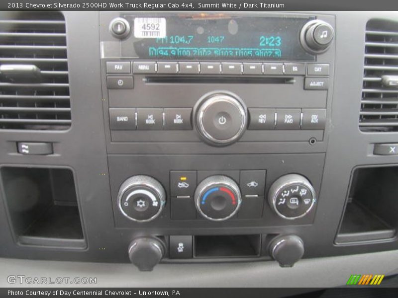 Controls of 2013 Silverado 2500HD Work Truck Regular Cab 4x4