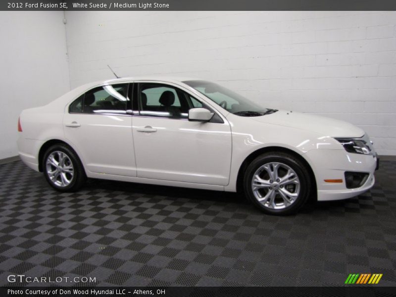 White Suede / Medium Light Stone 2012 Ford Fusion SE