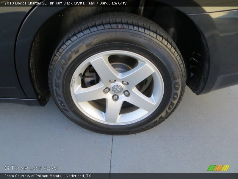 Brilliant Black Crystal Pearl / Dark Slate Gray 2010 Dodge Charger SE
