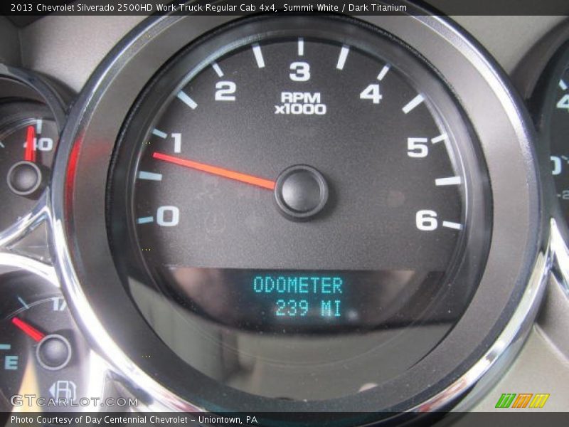 Summit White / Dark Titanium 2013 Chevrolet Silverado 2500HD Work Truck Regular Cab 4x4