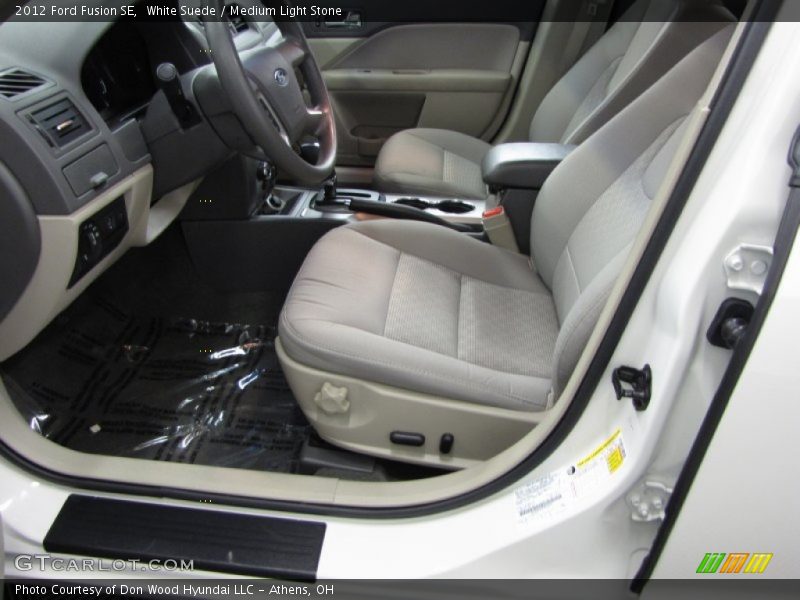 White Suede / Medium Light Stone 2012 Ford Fusion SE