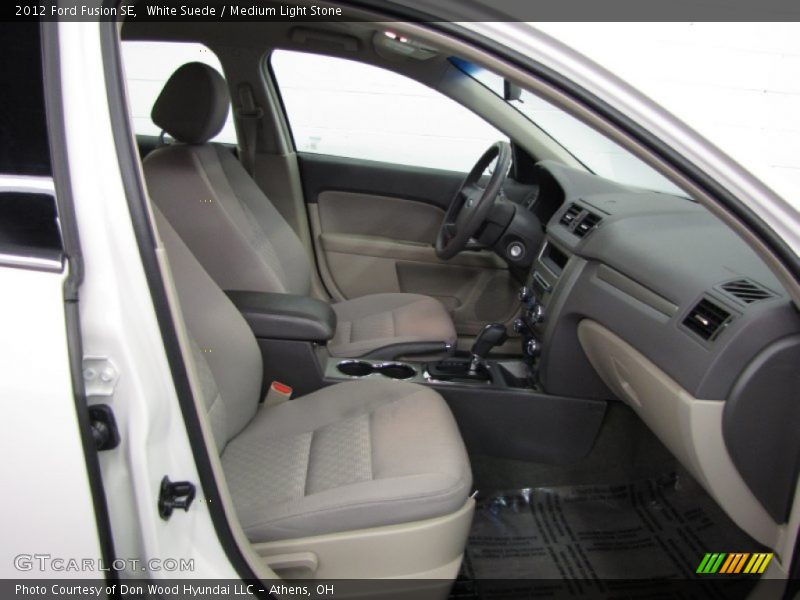 White Suede / Medium Light Stone 2012 Ford Fusion SE