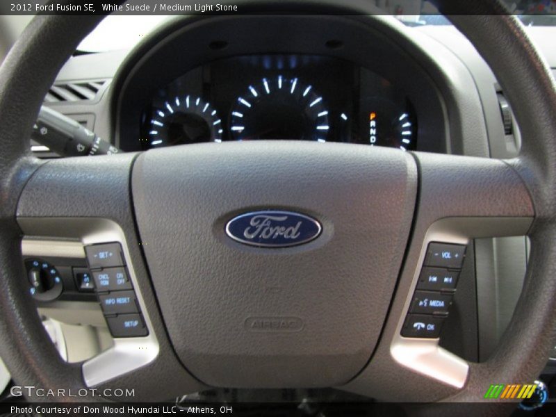 White Suede / Medium Light Stone 2012 Ford Fusion SE