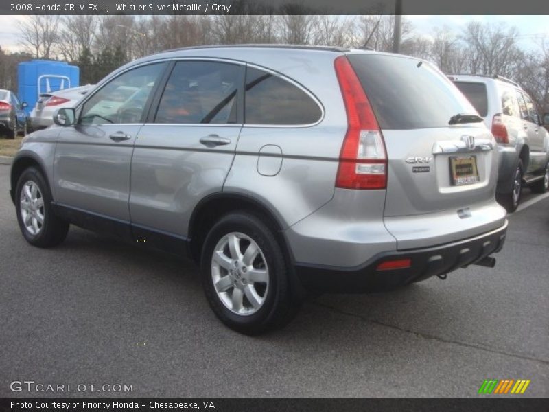 Whistler Silver Metallic / Gray 2008 Honda CR-V EX-L