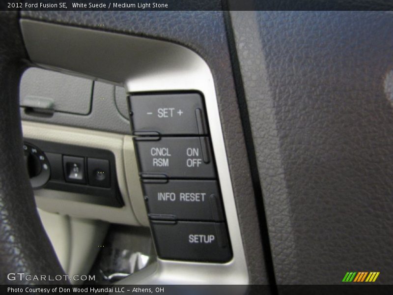 White Suede / Medium Light Stone 2012 Ford Fusion SE