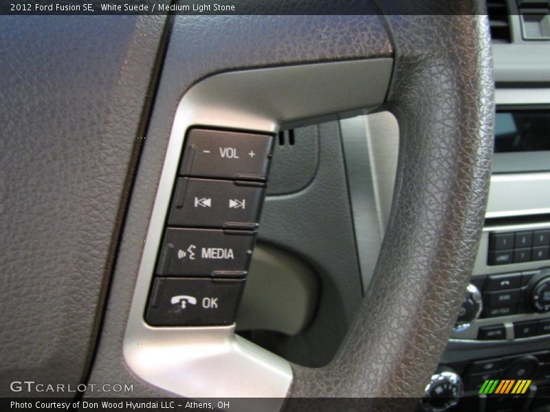 White Suede / Medium Light Stone 2012 Ford Fusion SE