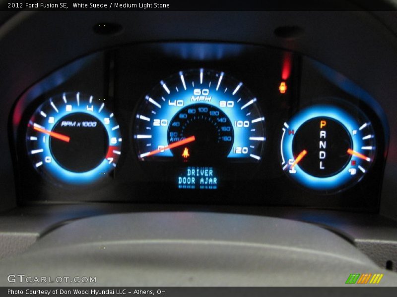 White Suede / Medium Light Stone 2012 Ford Fusion SE