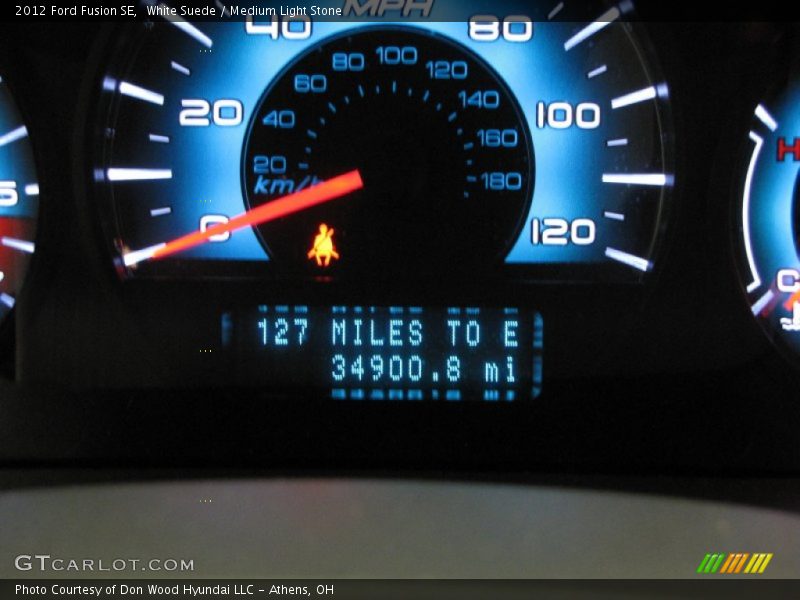 White Suede / Medium Light Stone 2012 Ford Fusion SE