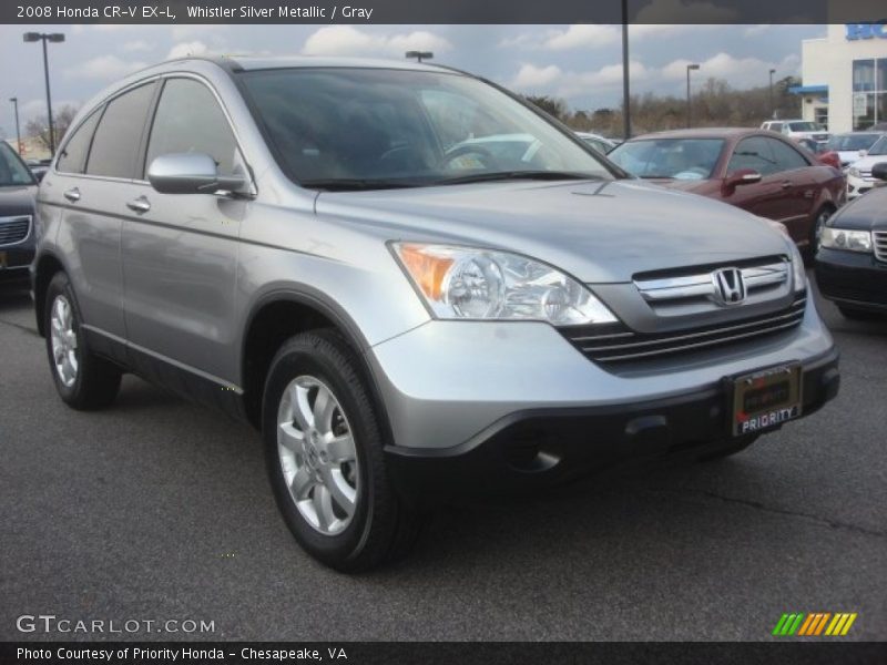 Whistler Silver Metallic / Gray 2008 Honda CR-V EX-L