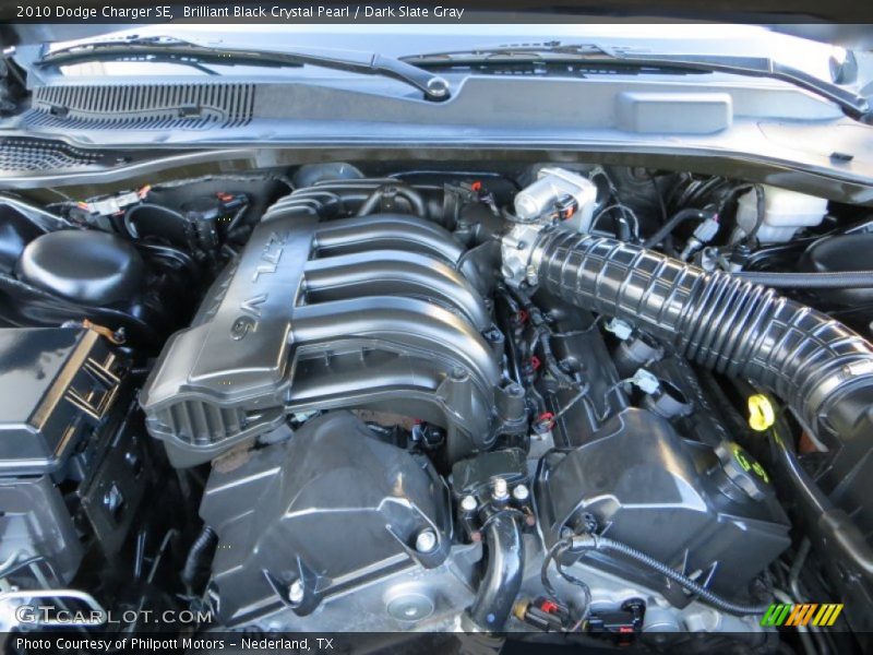 Brilliant Black Crystal Pearl / Dark Slate Gray 2010 Dodge Charger SE