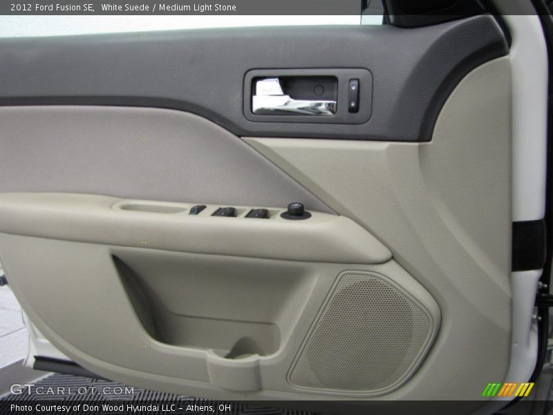 White Suede / Medium Light Stone 2012 Ford Fusion SE