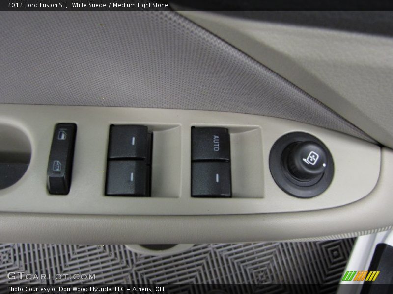 White Suede / Medium Light Stone 2012 Ford Fusion SE