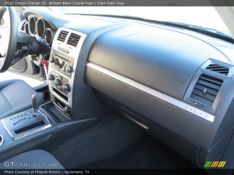 Brilliant Black Crystal Pearl / Dark Slate Gray 2010 Dodge Charger SE