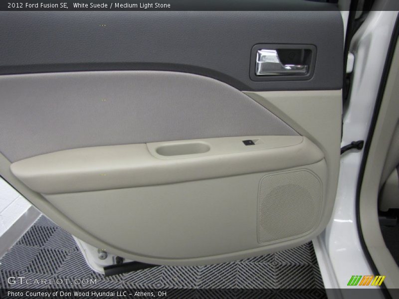White Suede / Medium Light Stone 2012 Ford Fusion SE