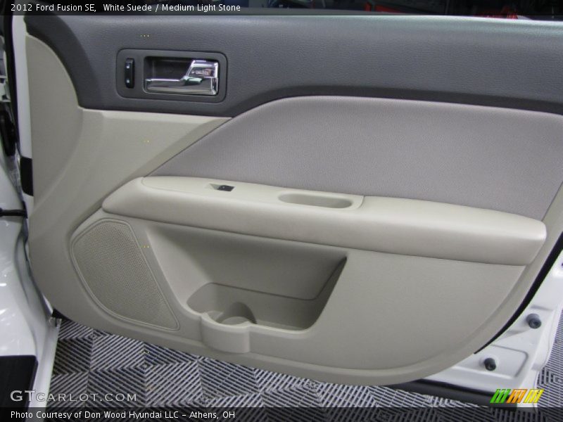 White Suede / Medium Light Stone 2012 Ford Fusion SE