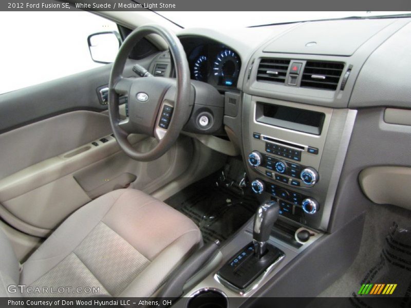 White Suede / Medium Light Stone 2012 Ford Fusion SE