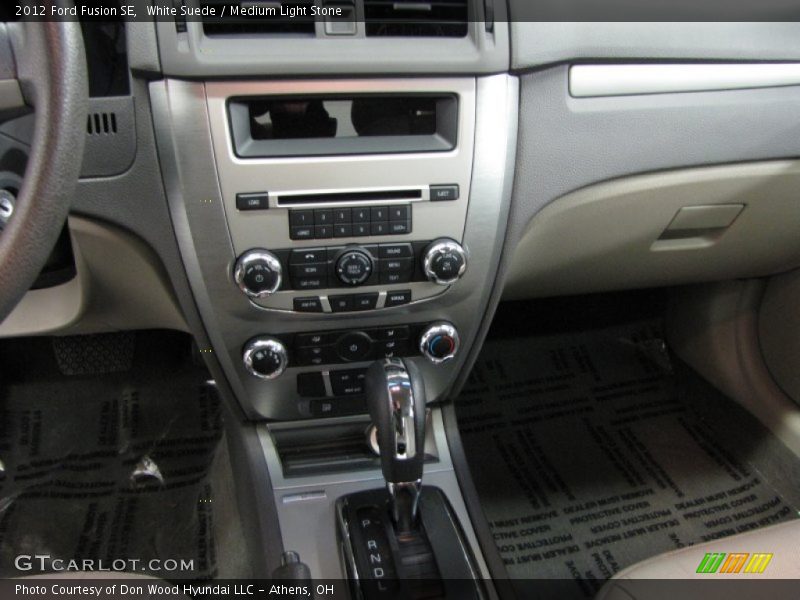 White Suede / Medium Light Stone 2012 Ford Fusion SE