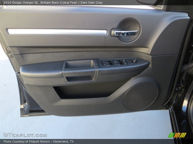 Brilliant Black Crystal Pearl / Dark Slate Gray 2010 Dodge Charger SE