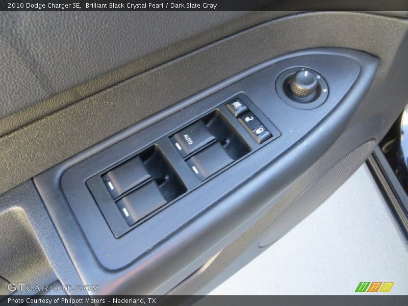 Brilliant Black Crystal Pearl / Dark Slate Gray 2010 Dodge Charger SE