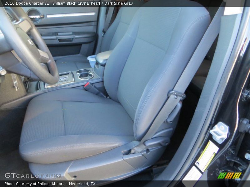 Brilliant Black Crystal Pearl / Dark Slate Gray 2010 Dodge Charger SE