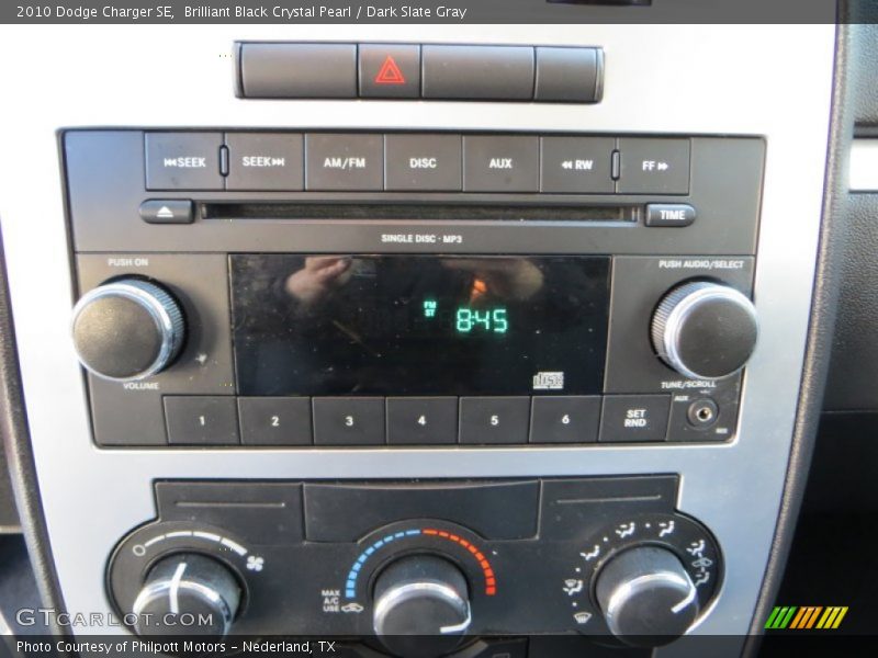 Brilliant Black Crystal Pearl / Dark Slate Gray 2010 Dodge Charger SE