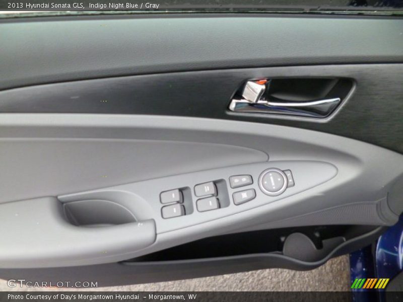 Indigo Night Blue / Gray 2013 Hyundai Sonata GLS