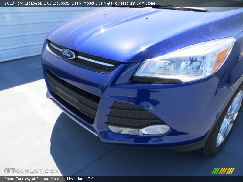 Deep Impact Blue Metallic / Medium Light Stone 2013 Ford Escape SE 1.6L EcoBoost