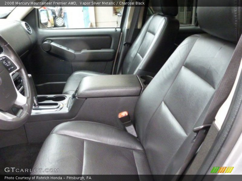 Vapor Silver Metallic / Charcoal Black 2008 Mercury Mountaineer Premier AWD