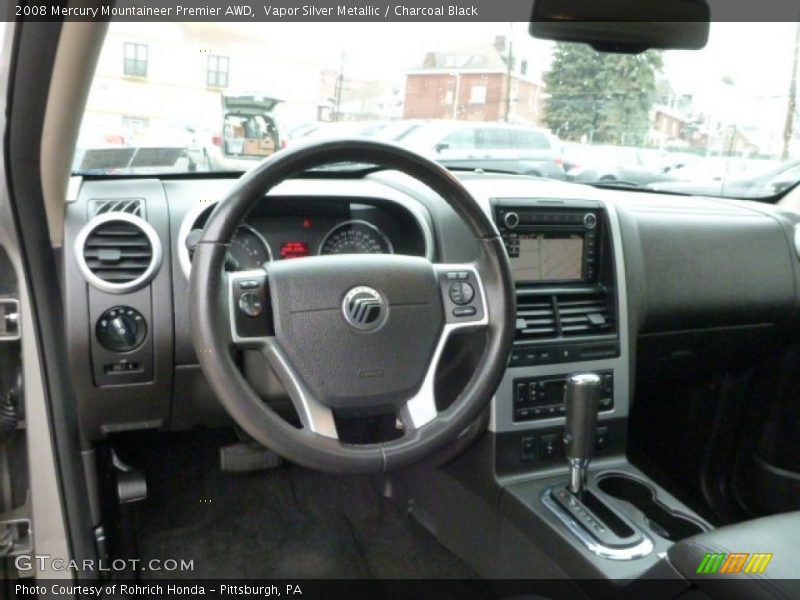 Vapor Silver Metallic / Charcoal Black 2008 Mercury Mountaineer Premier AWD
