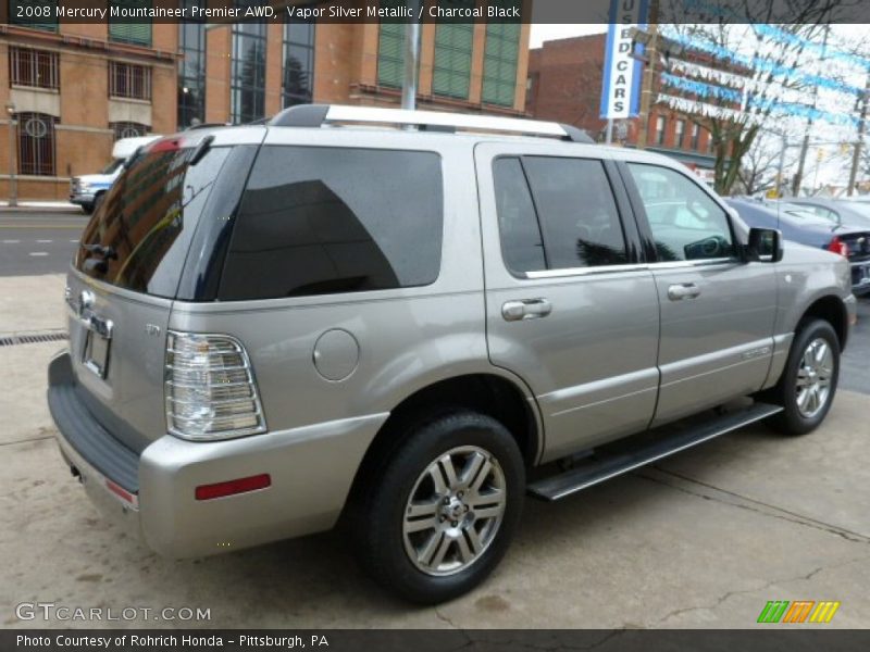 Vapor Silver Metallic / Charcoal Black 2008 Mercury Mountaineer Premier AWD