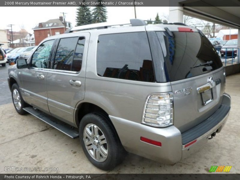 Vapor Silver Metallic / Charcoal Black 2008 Mercury Mountaineer Premier AWD