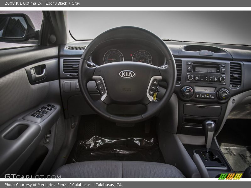 Ebony Black / Gray 2008 Kia Optima LX
