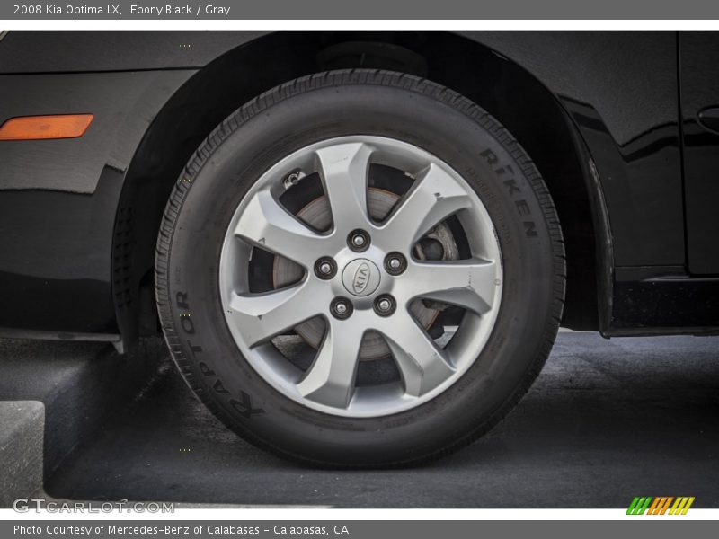 Ebony Black / Gray 2008 Kia Optima LX