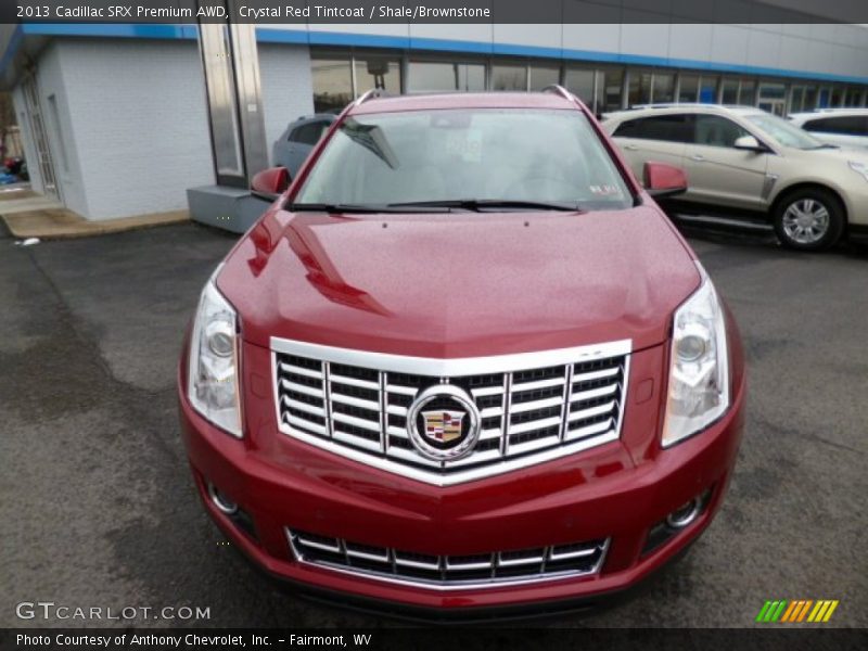 Crystal Red Tintcoat / Shale/Brownstone 2013 Cadillac SRX Premium AWD